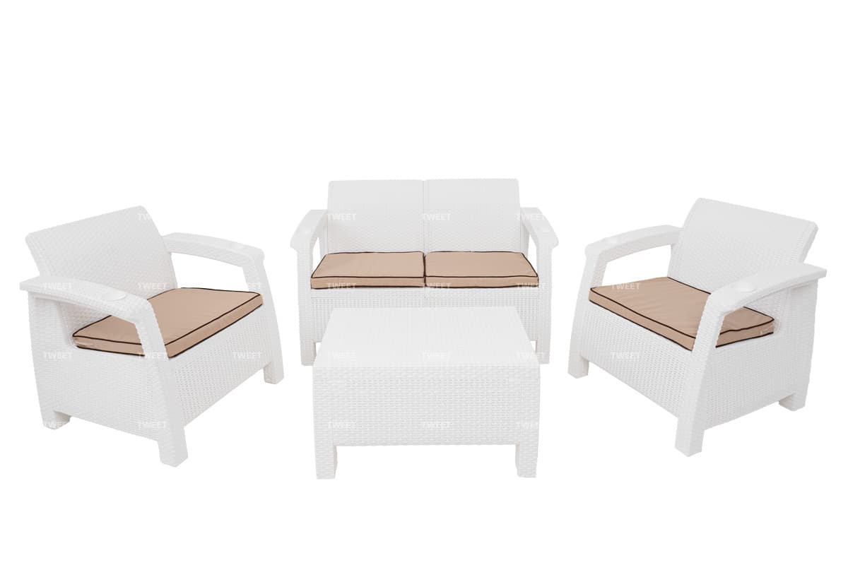 Комплект уличной мебели TWEET Terrace Set белый