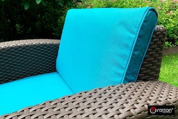 Комплект чехлов на подушки для мебели Rattan Premium синий